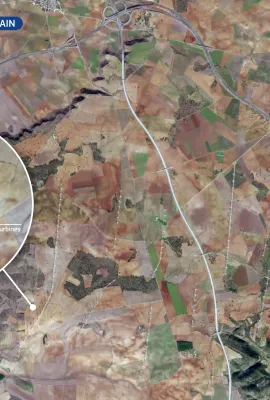 Wind farms in Cuenca, Spain