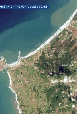 Consequences of Storm Kristin on the Portuguese Coast