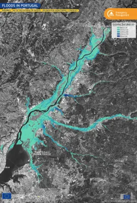 Storm Leonardo caused floods in central Portugal
