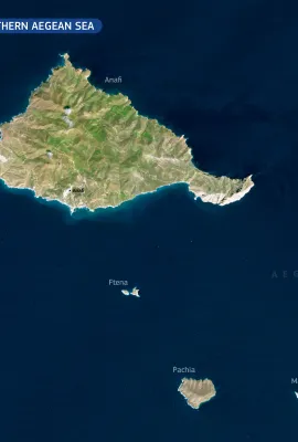 Anafi and its islets in the southern Aegean Sea