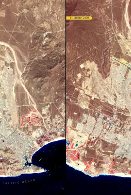 Cabo San Lucas, Mexico: urban growth in a desert coastal setting