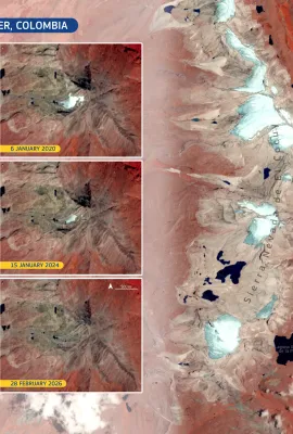 Cerros de la Plaza glacier disappears in northern Colombia