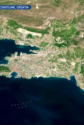 Split shows Croatia’s Adriatic coastline in spring colour