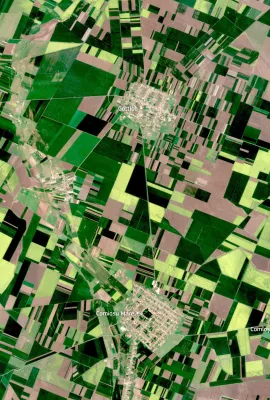 Spring crops across the Banat Plain, Romania 