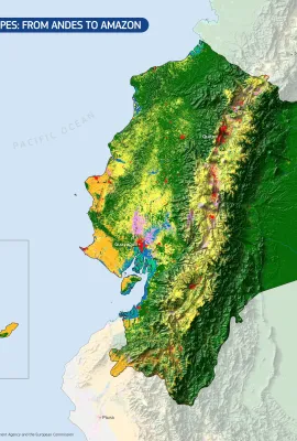 Ecuador’s diverse landscapes stretch from the Andes to the Amazon - CLMS global land