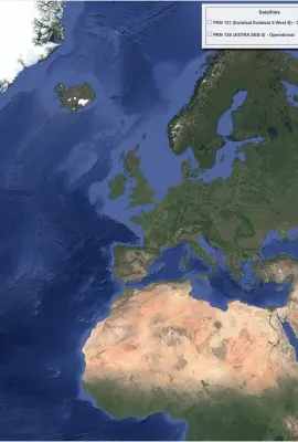 EGNOS visibility map