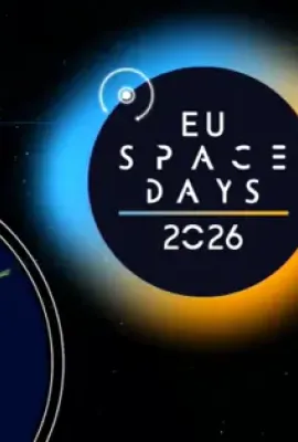 A visual banner for the EU Space Days 2026 in Nicosia, Cyprus. The banner includes a satellite image of Cyprus, the text 'EU Space Days 2026' as well as the logos of the European Commission and the Cyprus Presidency of the Council of the European Union.