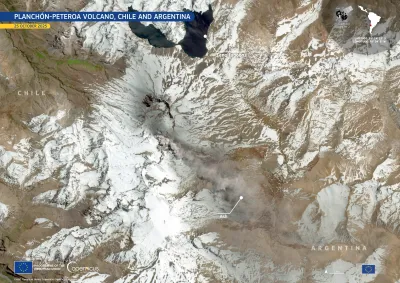 Ash emissions from the Planchón-Peteroa volcano