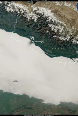 Fog in Northern India