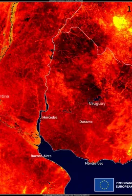 Severe heatwave in South America