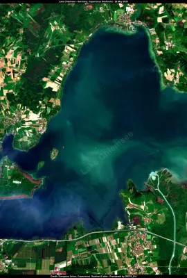 The Lake Chiemsee in Bavaria, Germany