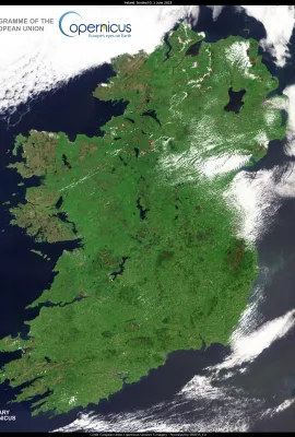 Cloud-free image of Ireland, June 2023