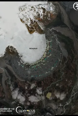 The Múlajökull glacial tongue in Iceland