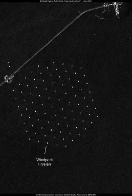 Windpark Fryslân in Lake IJssel, Netherlands