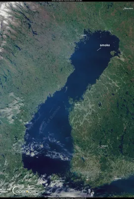 Smoke from Québec wildfires reaches the Baltic Sea