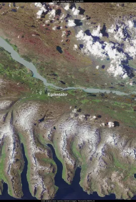Exceptional temperatures in Egilsstaðir, Iceland