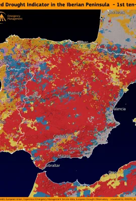 Severe drought affecting the Iberian Peninsula