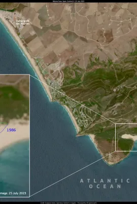 The Growth of the Bolonia Dune in Spain