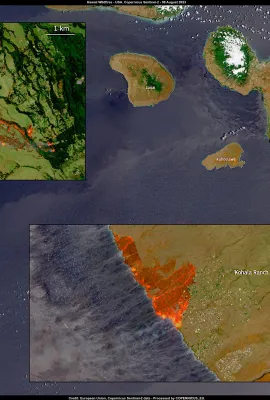 Wildfires affect Hawaii