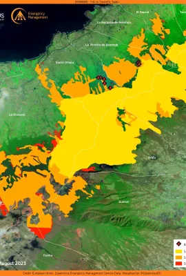 The biggest wildfire in Tenerife in the last 40 years