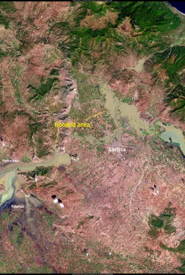 Extensive floods in Greece