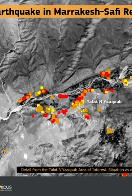 The Copernicus Emergency Management Service working 24/7 after the earthquake in Morrocco
