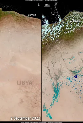 Storm Daniel Causes Flooding in Libya