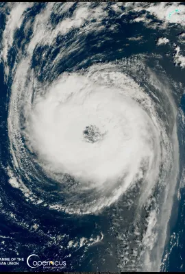 Hurricane Nigel in the Atlantic Ocean