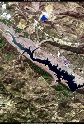 The water levels of Puente Nuevo Reservoir, at worrisome levels
