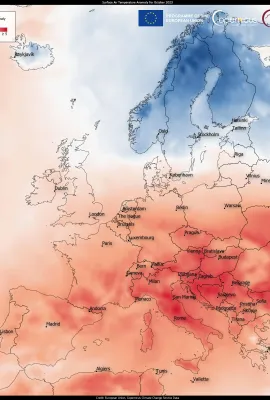 October 2023, the warmest October on record