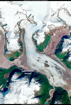 The Exploradores glacier, in Chile, closed due to ice sheet conditions