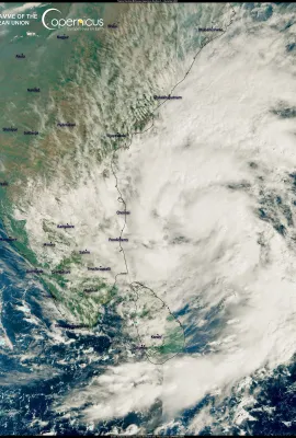Cyclone Michaung in the Bengal Gulf