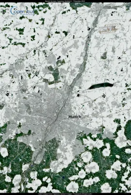 Historical snowfall in Munich