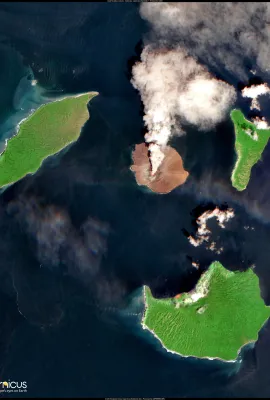Mount Anak Krakatau erupts in Indonesia