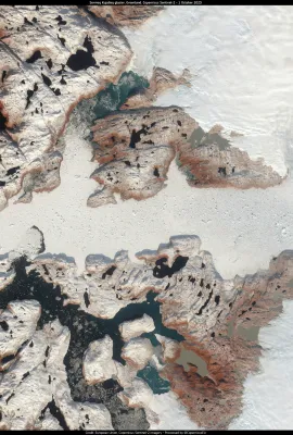 The Sermeq Kujalleq glacier in Greenland