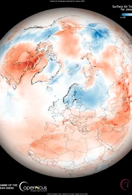 Temperature Anomaly January 2024