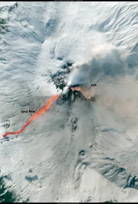 Eruption of Mount Etna, Italy