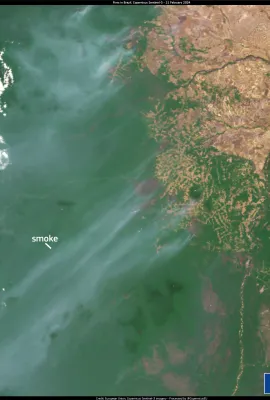 Wildfires in Roraima, Brazil