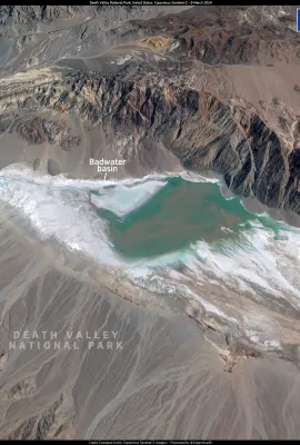 Death Valley flooded after heavy rain