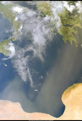Saharan dust continues to affect Europe, North Africa, and Asia