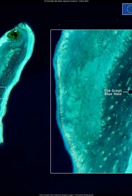 The Great Blue Hole in Belize