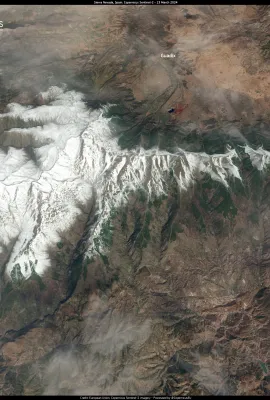 Unprecedent snowfall in Sierra Nevada, Spain