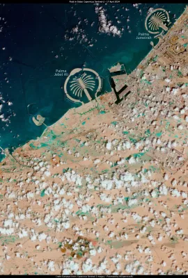 Torrential rainfall and floods in Dubai, United Arab Emirates