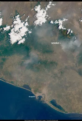 Fires in Acapulco, Mexico
