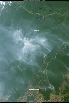 Biomass burning in Brazil