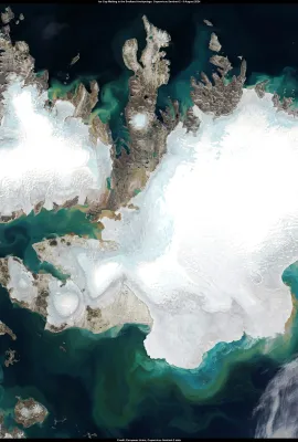Record ice cap melting in the Svalbard Archipelago