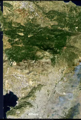 Major wildfire rages out of control on the fringes of Athens, Greece