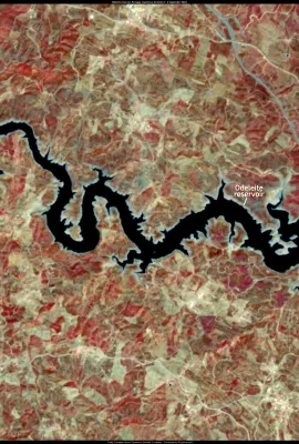 The “Blue Dragon River” in Portugal