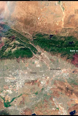 Wildfires blaze in California, USA