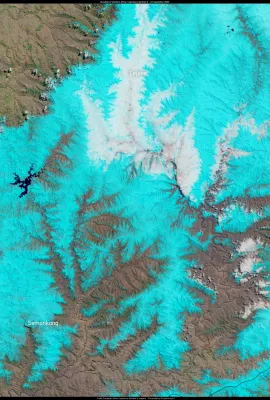 Unusual snowfall in southern Africa